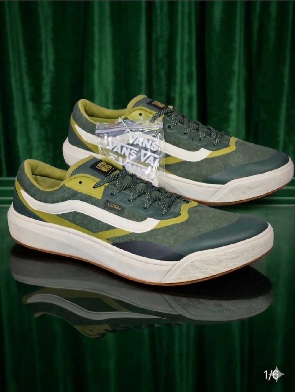 Vans Ultrarange 2.0 RW Kelp Green Marshmallow Men’s 10.5 Women’s 12